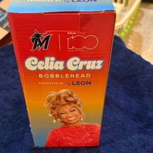 Celia Cruz Bobblehead. Only opened top to show its new in box.